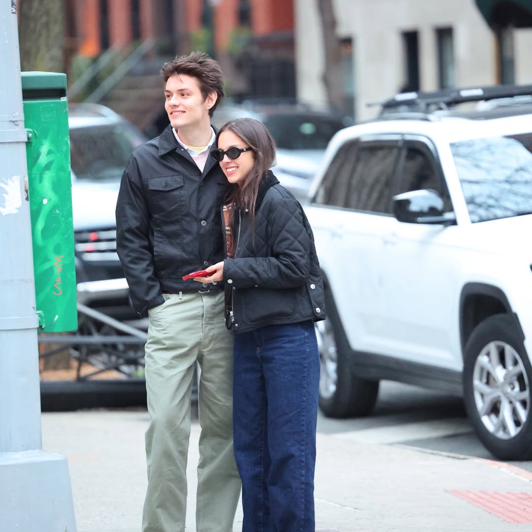 Louis Partridge with Olivia Rodrigo